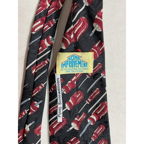 Vintage Home Improvement Tie- Flying Screwdrivers Novelty Neckwear 90's - Picture 2 of 5